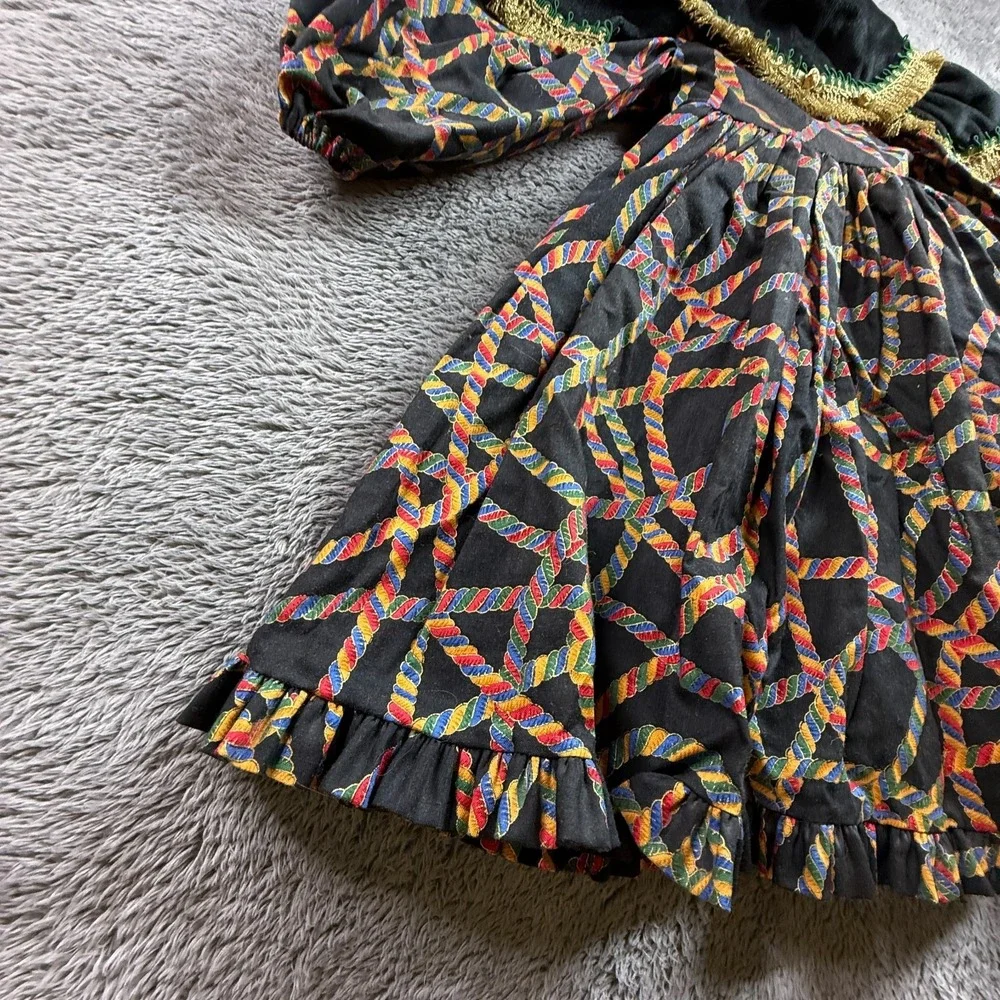 Vintage Dolls Dress 20" Dancing Maiden Renee Noso PNW Ribbon Print - Picture 7 of 10